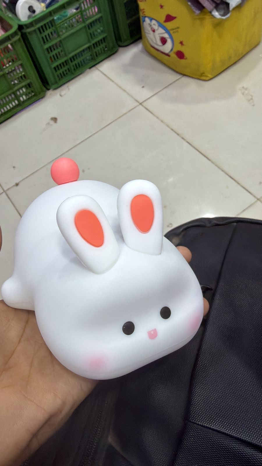 Cute Rabbit Silicone Lamp Soft Touch Night Light For Kids And Home Decor